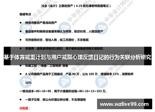 基于体育减重计划与用户减脂心理反馈日记的行为关联分析研究